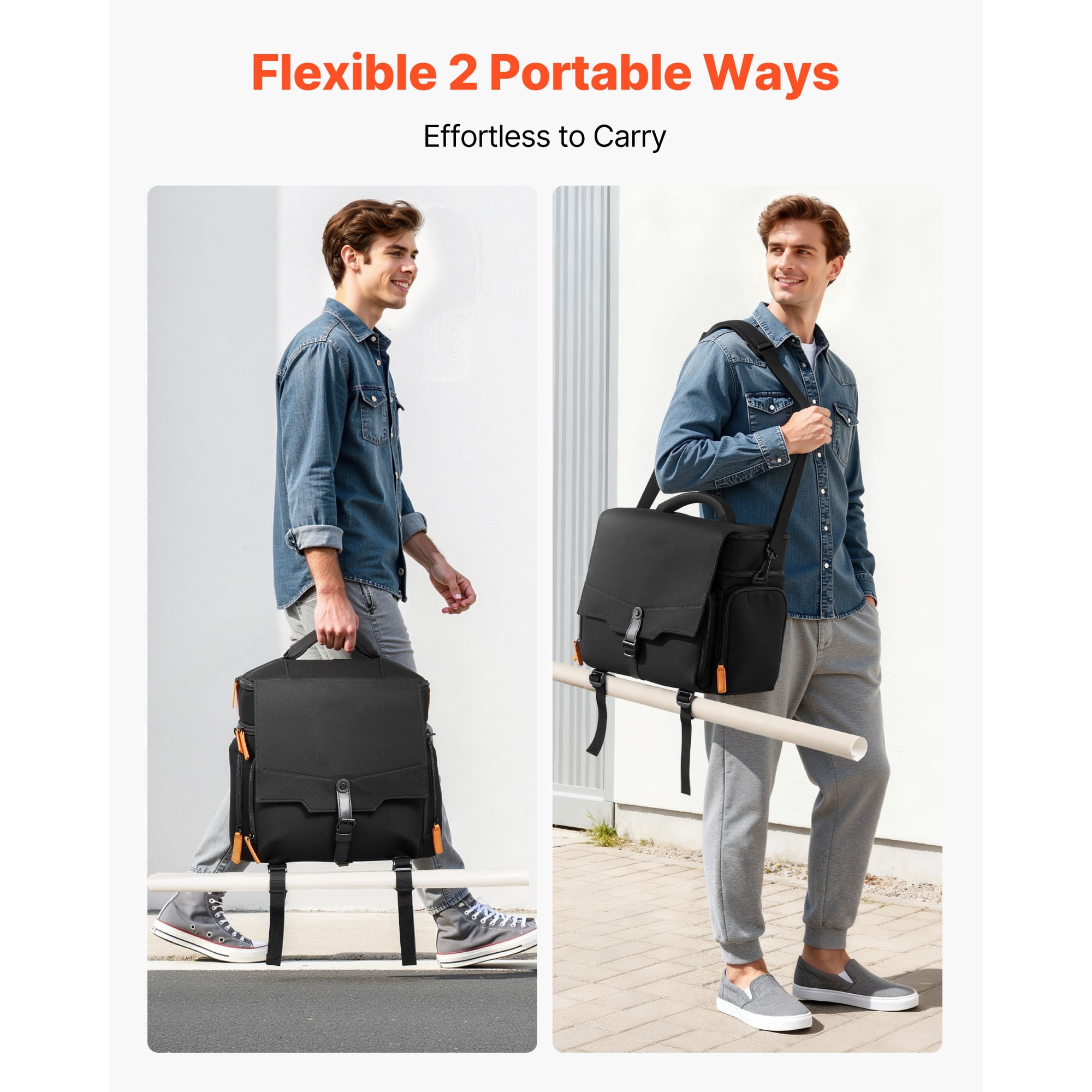KFFKFF Miniature Storage and Transport Bag, Holds 16 Infantry Figures, Carrying Case with Handle & Adjustable Shoulder Strap, Includes Foam Layer for Ample Storage (Figures Not Included)