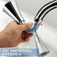 thumbnail image 3 of CAROOTU Rotatable Pressurized Faucet 360 ° Rotatable Faucet Sprayer Attachment Tap Booster For Kitchen Bathroom, 3 of 6