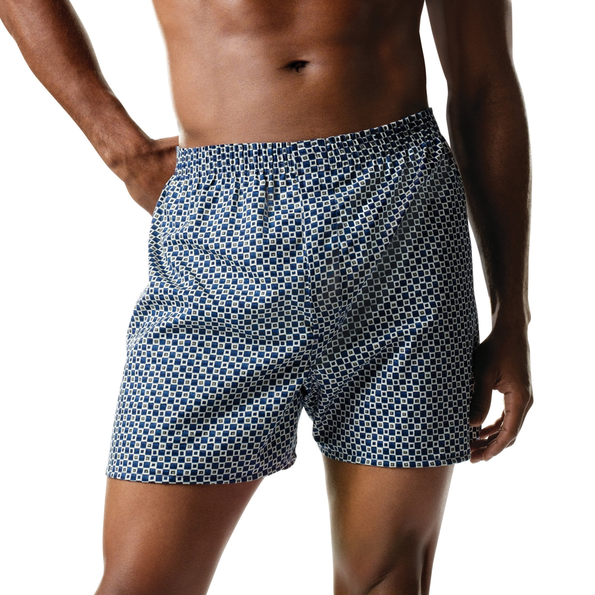 Men's Big & Tall ComfortSoft Printed Woven Boxers, 4 Pack size 2XL ...