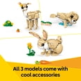 thumbnail image 6 of LEGO Creator 3in1 Cute Bunny Toy - Building Toys Set W/ 3 Build Options, Bunny, Seal, or Llama - Animal Figures for Kids, Girls & Boys, Ages 8+ - Gift Ideas for Birthdays - 31162, 6 of 8