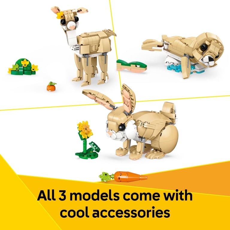 LEGO, Creator 3in1 Animal Toys Set 31162, 326pcs, 3 Build Options