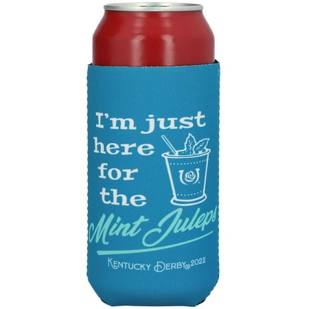 Kentucky Derby 12oz. Here for the Mint Juleps Slim Can Cooler