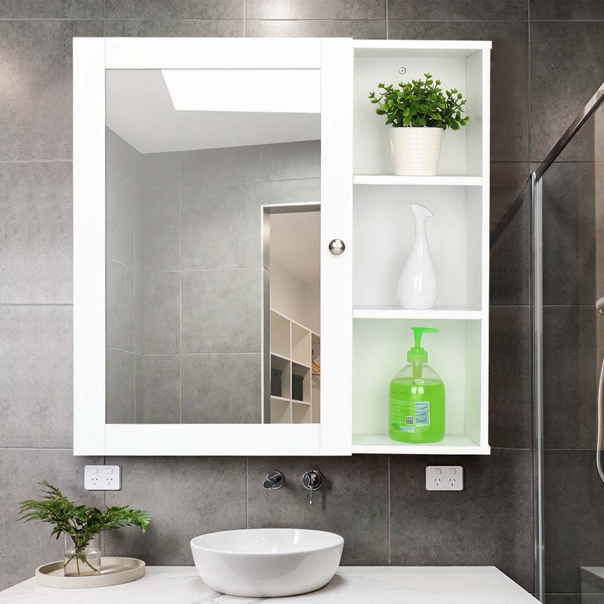 Wall Mounted Bathroom Medicine Cabinet, Hanging Vanity Mirror With Storage