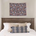 thumbnail image 4 of Hirioo Snowflake Fox Print Tapestry Lightweight Fabric for Bedroom Aesthetic Home Wall Dorm Décor Living Room Decor 29x37 Inch, 4 of 8