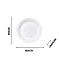 thumbnail image 4 of Disposable Paper Plates, White 7Inch Disposable Plates for DIY Decor, Baby Birthday, Party Supplies - White Paper Plates for Party, Baby Shower, Wedding Decorations - Disposable Dinner Plates for Dai, 4 of 7