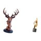 thumbnail image 5 of Figura de cabeza de ciervo,Adorno de cabeza de ciervo,estatua de animal decorativa,Figura decorativa de cabeza de ciervo para mesa,Estatua de arte abstracto,Estatua de arte abstracto Escultura, 5 of 8