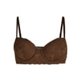 thumbnail image 3 of No Boundaries Women’s and Women’s Plus All-Over Lace Balconette Bra with Sugarcup™, Sizes 34B-40DD, 3 of 4