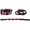 Black Leather, variant on Medium 17''- 21'' Leather Argentine Polo Embroidered Dog Collar D Ring 60FH02TN
