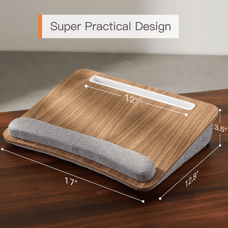 Lap Desk for Laptop, Lightweight Lap Desk with Pillow Cushion, Fits up