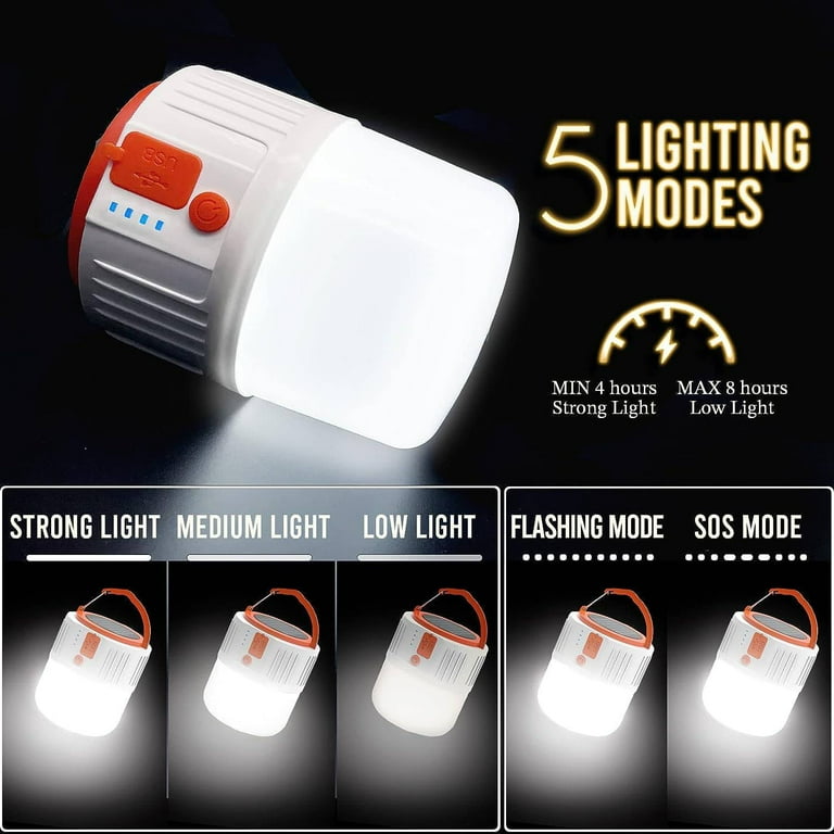 Teblint LED Camping Lantern Rechargeable, Solar, 600 Lumens photo 3