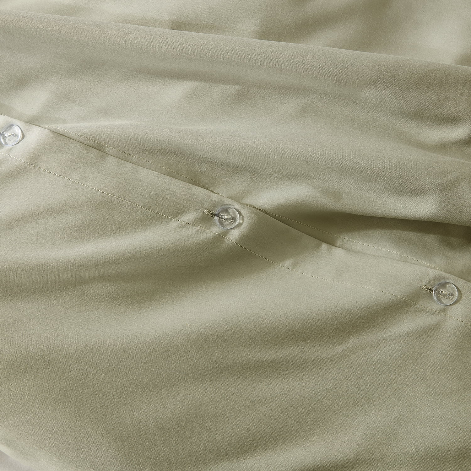 LammaLoe California King Duvet Cover Set, Luxury Microfiber Bedding Sets with 2 Pillow Shamss, Sage Green