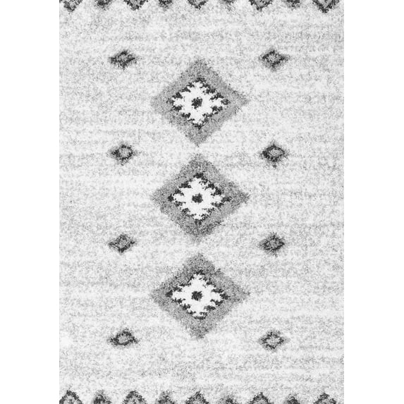 Ahgly Company Indoor Rectangle Solid Gray Modern Area Rugs, 4' x 6'