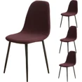 thumbnail image 1 of Stretch Spandex Jacquard Dining Chair Seat Covers Gray, 1 of 8