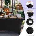 thumbnail image 3 of Cubierta de mesa ABCCANOPY, elastano negro, elástico, 4 pies, ajustada, 3 of 8