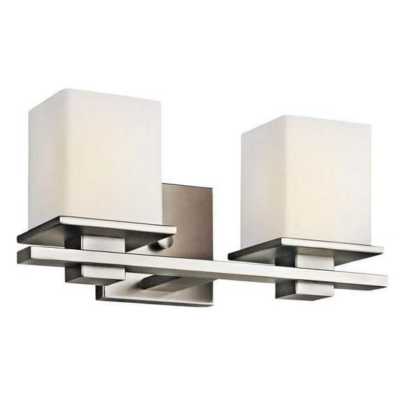 2 Light Bath Bar 6.5 inches Tall By 15 inches Wide-Antique Pewter Finish Bailey Street Home 147-Bel-553457