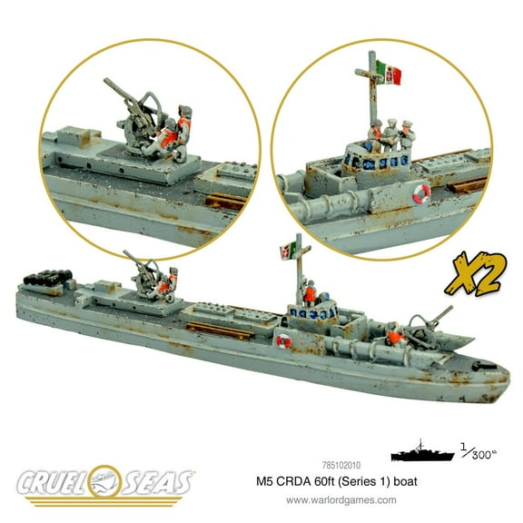 Cruel Seas WWII Naval Battle Game Italian M5 CRDA 60t