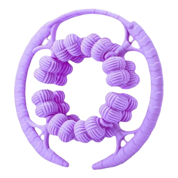Abrazadera circular para piernas, rodillo de masaje para piernas, brazos ligeros, suministros versátiles para músculos Púrpura