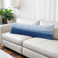 thumbnail image 2 of Navy Blue Ombre Body Pillow Covers 20"x54", Modern Abstract Art Ocean Oil Painting Soft Brushed Microfiber Breathable Throw Pillow Covers, Pillowcase with Zipper for Couch Sofa Bedroom Living Room, 2 of 9