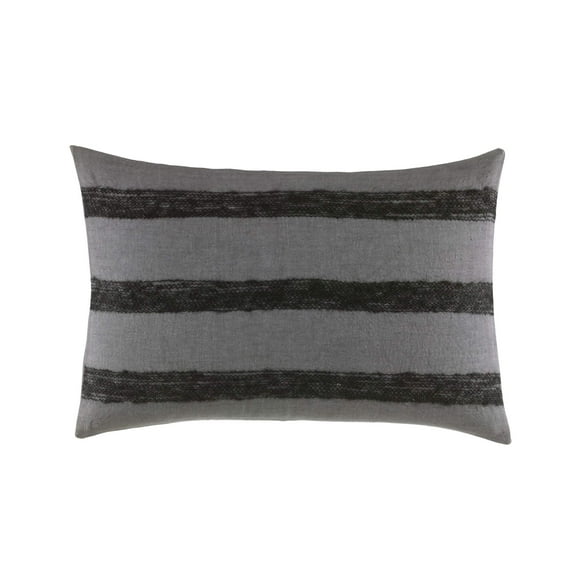 Vera Wang Shadow Stripe Throw, 15x22 Pillow, Grey