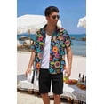thumbnail image 3 of COOFANDY Mens Tropical Aloha Shirt Hawaiian Short Sleeve Casual Button Down Floral Printed Beach Shirts with Pocket, 3 of 6