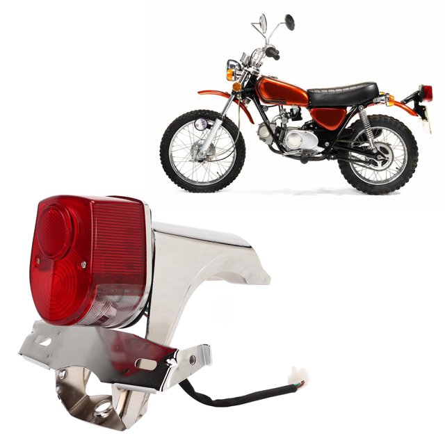 Motorcycle Tail Light With License Plate, 84701 098 000 High Accuracy Clear Visibility Motorcycle Tail Light Plate Bracket For DAX ST50 ST70 CT50 CT70