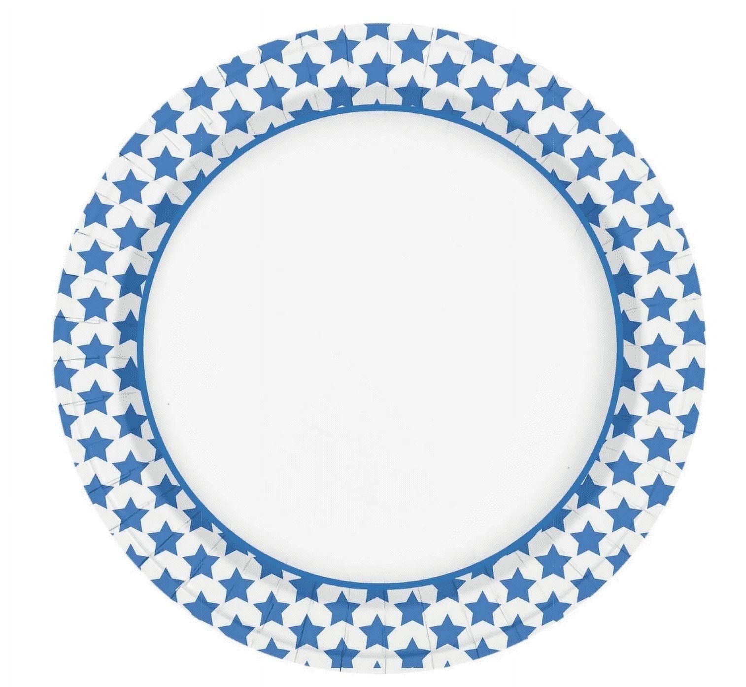 Ginkgo Paper Plates 8.5 Inch 500 Count,Microwave-Safe,Soak-Proof,Cut Resistant,Disposable Plates For Everyday Gatherings