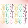 thumbnail image 4 of GOOHOCHY 50 clips de papel con forma de diente de colores, clips creativos para notas, clips para fiestas, oficinas, cuentas (color aleatorio), 4 of 7