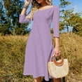 thumbnail image 4 of Lilac LAVENDER Dress Summer Dresses Woman Street Style Big Size Casual Dress, 4 of 9