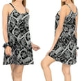 thumbnail image 2 of HAPPY BAY Women's Honeymoon Nightshirts Mini Slip Nighty 00 Squid Ink-AC58, 2 of 4