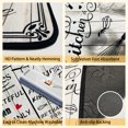 thumbnail image 3 of Juego de alfombras de cocina Voanos, antideslizantes, lavables, 2 piezas, color blanco, 3 of 7