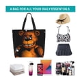 thumbnail image 5 of Lsque Five Nights At Freddy'S Pattern Aesthetic Canvas Tote Bag for Women - Reusable Tote Shoulder Bag Casual Bag for Vacation,Shopping,Work,Gym, 5 of 7