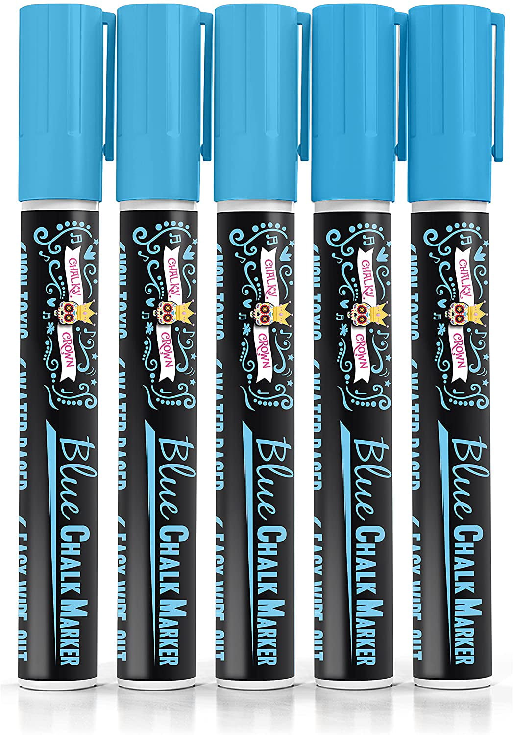 Lenski 21 Chalk Pens for Blackboards – 15 Liquid Chalk Marker(6MM