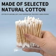 thumbnail image 6 of PHIGZNT 200 Pcs Count 6" Inch Long Cotton Swabs with Wooden Handles Cotton Tipped Applicator, Cleaning with Wood Handle for Oil Makeup Gun Applicators, Eye Ears Eyeshadow Brush and Remover Tool, 6 of 9