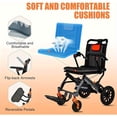 thumbnail image 3 of Foldable Transport Wheelchairs for Elderly Adults, 220lbs Capacity, 3 of 14