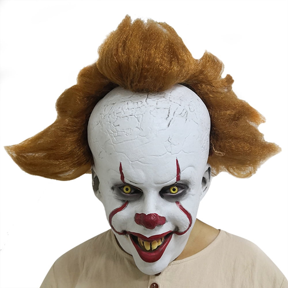 Clown Mask King's Mask Pennywise Horror Clown Joker Mask Headgear Halloween Costume Accessories for Adult Walmart.com
