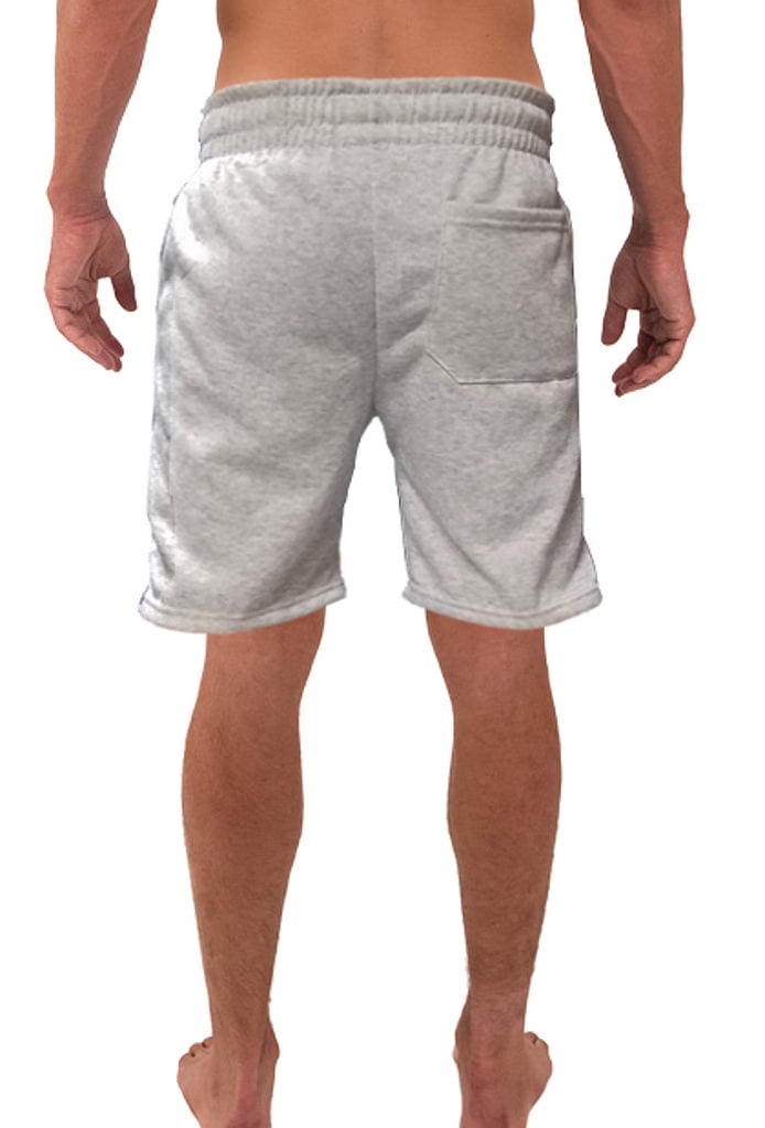 Mens Guam USA Flag B1555 Gray Fleece Jogger Sweatpants Gym Shorts