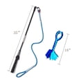 thumbnail image 1 of Dogs Chase and Tug of War Durable Teaser Wand with Pet Durable Teaser Wand with Pet Fleece Rope Tether Lure Toy to Outdoor Exercise & Training for Small Medium Large Dogs, 1 of 5