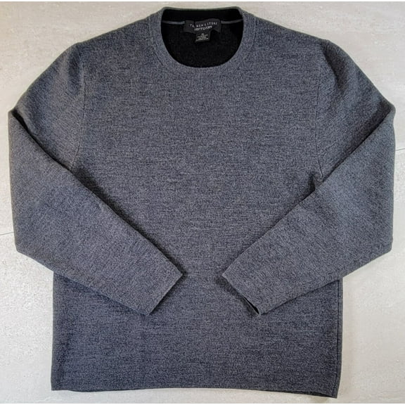 The Men's Store Bloomingdale's Men's Marino Wool Crew Neck Pullover Charcoal XXL