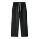 thumbnail image 1 of Pantalones de hombre de longitud completa, color liso, cintura elástica, bolsillo recto, pantalones de celebridad finos, pantalones de hombre, 1 of 3