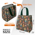 thumbnail image 3 of Colorful Princess Castle Pattern Insulated Lunch Bag for Women & Adults,Large Portable Soft Cooler Lunch Bag,Thermal Food Storage Tote with Pearl Cotton,8.66L,8.75x5.75x9.5 Inch, 3 of 6