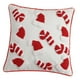 thumbnail image 5 of Funda de almohada navideña de terciopelo decorativa bordada 45cm x 45cm, 5 of 9