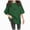 A1-Dark Green, variant on Women Short Sleeved Shirt Ladies Wear Knit T-Shirt Loose Large Short Sleeved Casual Tees