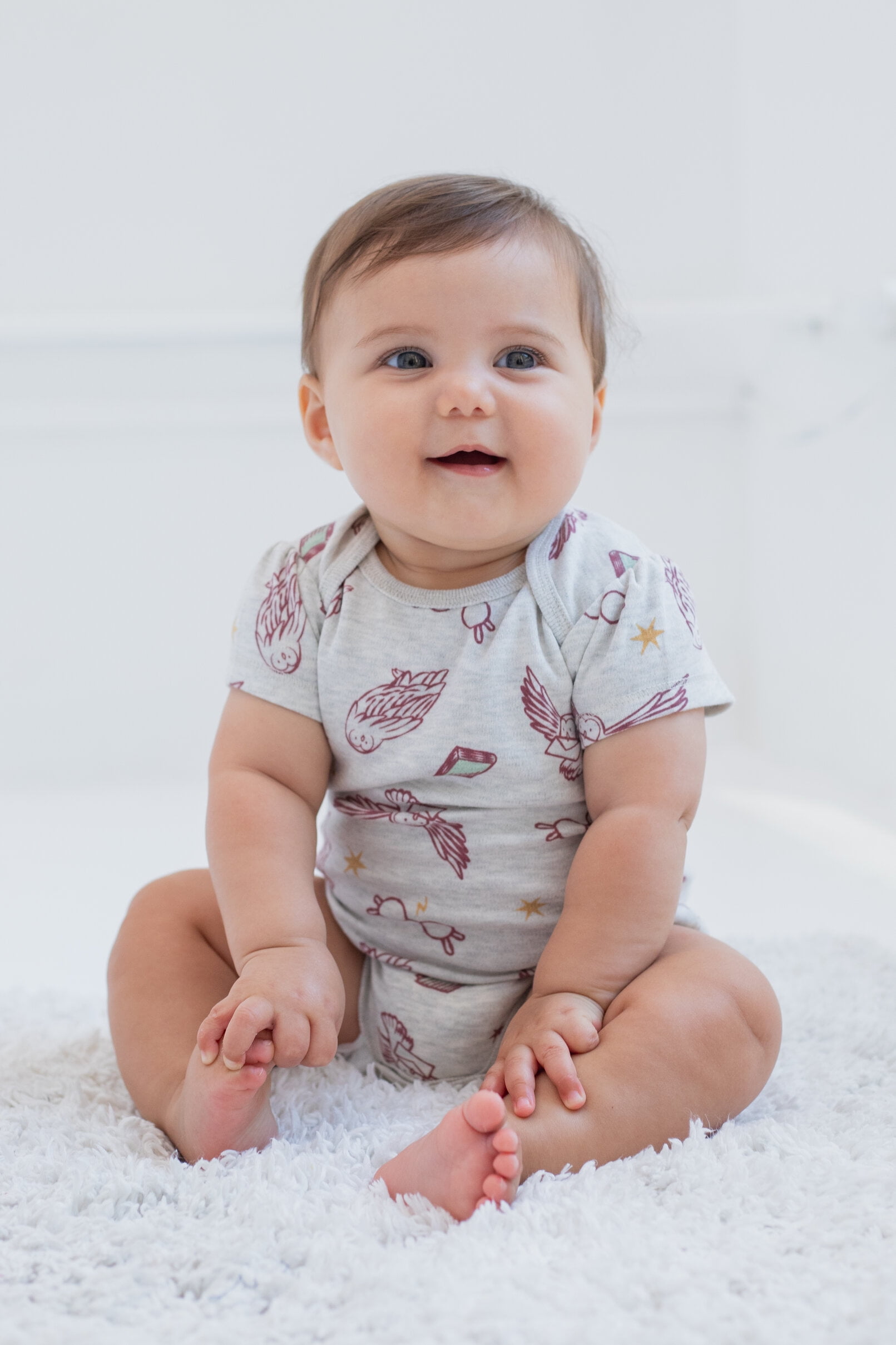 Harry Potter Newborn Baby Girls 5 Pack Bodysuits Newborn to Infant