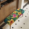 thumbnail image 4 of Psesaysky Sretch Bench Covers Slipcover Tropical Hibiscus Flower Print Dining Bench Cover with Elastic Band Home Decor Washable Rectangle Piano Chair Cover for Dining Room, Living Room, Garden, 4 of 7