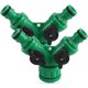 thumbnail image 1 of Adaptador divisor de manguera de jardín de 2 vías para grifo divisor en Y con divisor en Y Conector de manguera de 1/2 y 3/4 de pulgada 2 piezas, 1 of 5