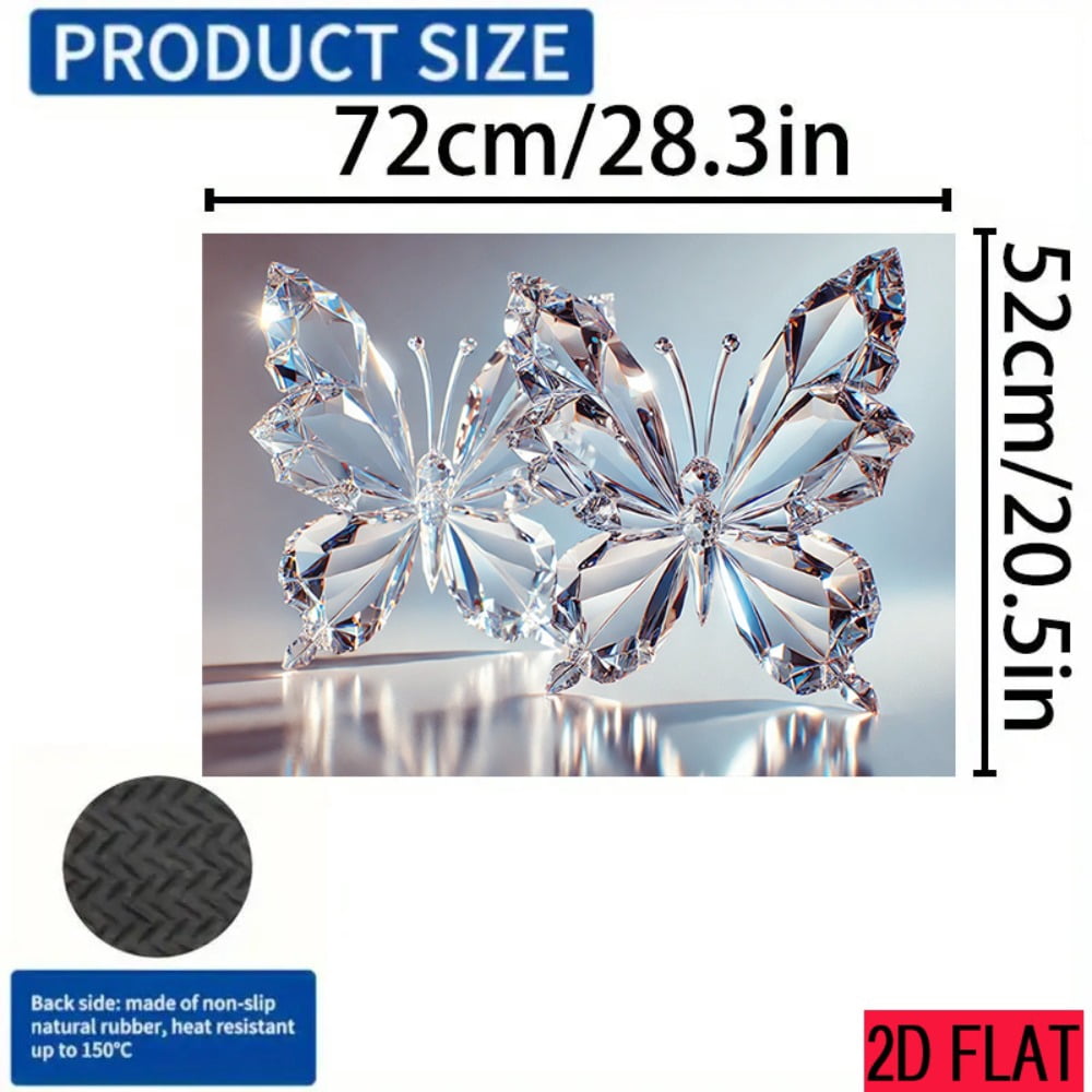 2D flat 1 kitchen stove cover, simple and artistic pattern design, Nordic-style kitchen mat, coffee machine mat, operation counter decoration, the first choice for kitchen gifts. The size is 28.3x20.