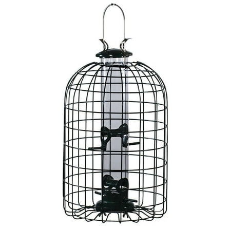 Audubon Wild Bird 1.25 lb Plastic/Wire Caged Tube Bird Feeder 4 ports