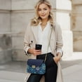 thumbnail image 2 of Pzuqiu Blue Mandala Women Leather Crossbody Bag Soft Lightness Small Crossbody Bags for Women with Chain Strap Exquisite Practical Fashion for Party and Special Occasions, 2 of 7