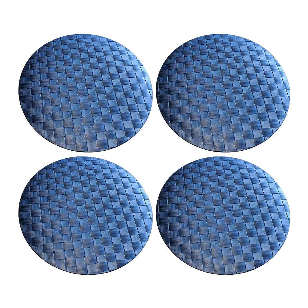 Saleen Round Placemat (Marine Blue, Set of 4)