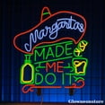 thumbnail image 2 of Glowneon Margarita Made Me Do It Neon Sign, Margarita LED Sign, Welcome Bar Club Lounge Party Neon, 2 of 4